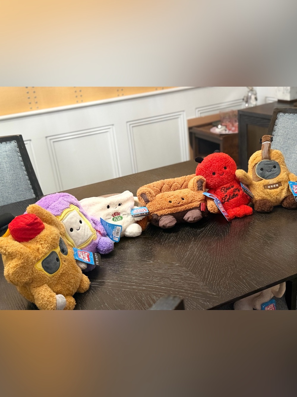 Bum Bumz Plushies Friends Complete Set of 6 Central Perk, You’re My Lobster